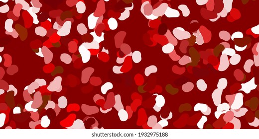 Light green, red vector pattern with abstract shapes. Colorful abstract forms with gradient in simple style. Smart design for your business.