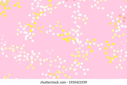 Light Green, Red vector pattern with artificial intelligence network. Shining illustration with AI shapes on abstract template. Smart design for promotion of bid data.