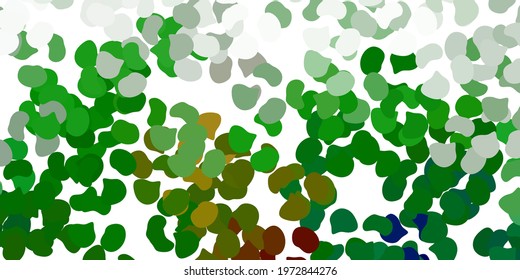 Light green, red vector pattern with abstract shapes. Simple design in abstract style with gradient forms. Modern design for your ads.