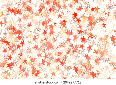 Light Green, Red vector pattern with christmas stars. Modern geometrical abstract illustration with stars. Pattern for astrology websites.