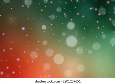 Light Green, Red vector pattern in Christmas style. Abstract gradient illustration with colorful Christmas things. Pattern for booklets, leaflets of education.