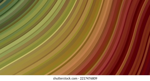 Light Green, Red vector pattern with lines. Colorful illustration in abstract style with bent lines. Pattern for ads, commercials.