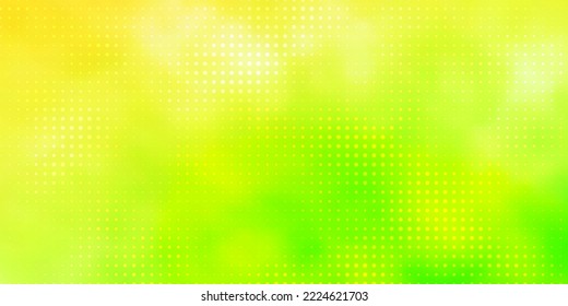 Light Green, Red vector pattern with spheres. Colorful illustration with gradient dots in nature style. Design for posters, banners.