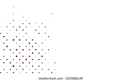 Light Green, Red vector pattern with spheres. Abstract illustration with colored bubbles in nature style. Template for your brand book.
