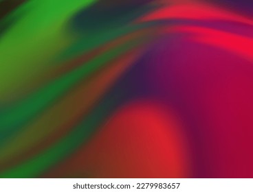 Light Green, Red vector pattern with curved circles. Creative geometric illustration in marble style with gradient. Textured wave pattern for backgrounds.