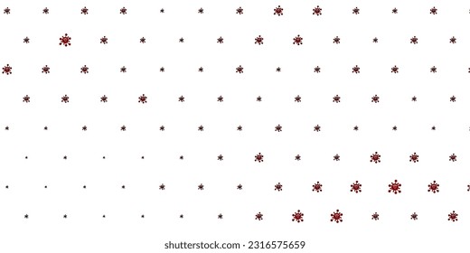 Verde claro, patrón vectorial rojo con elementos coronavirus. Ilustración abstracta con formas de gradiente biológico. Mejor diseño para eventos de cuarentena.