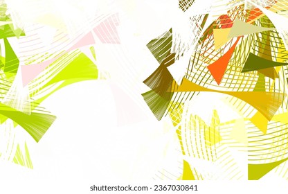 Light Green, Red vector pattern with random forms. Colorful chaotic forms with gradient in modern style. Simple design for your web site.