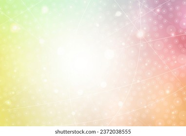 Light Green, Red vector pattern with sharp lines. Lines on blurred abstract background with gradient. Pattern for ad, booklets, leaflets.