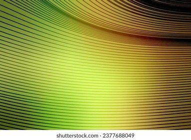 Light Green, Red vector pattern with lines. Glitter abstract illustration with wry lines. Elegant pattern for a brand book.