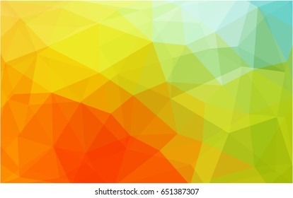 Light Green, Red vector Pattern.  triangular template. Geometric sample. Repeating routine with triangle shapes. New texture for your design. Pattern can be used for background.