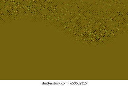 Light Green, Red vector pattern with colored spheres. Geometric sample of repeating circles on white background in halftone style.