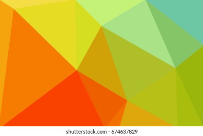 Light Green, Red vector Pattern.  triangular template. Geometric sample. Repeating routine with triangle shapes. New texture for your design. Pattern can be used for background.