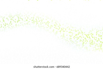Light Green, Red vector red pattern of geometric circles, shapes. Colorful mosaic banner. Geometric background with colored disks.