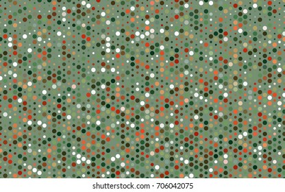 Light Green, Red vector red pattern of geometric circles, shapes. Colorful mosaic banner. Geometric background with colored disks.