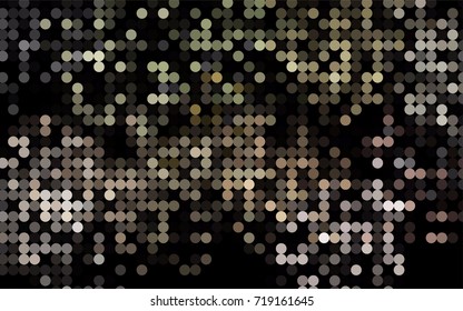Light Green, Red vector pattern with colored spheres. Geometric sample of repeating circles on white background in halftone style.