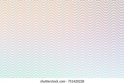 Light Green, Red vector red pattern of geometric circles, shapes. Colorful mosaic banner. Geometric background with colored disks.
