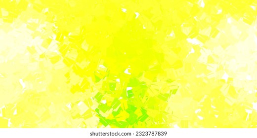 Light green, red vector poly triangle template. Gradient illustration in polygonal style with triangles. Wallpaper for your web apps.