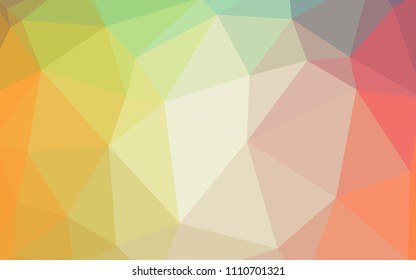Light Green, Red vector polygon abstract layout. A sample with polygonal shapes. Polygonal design for your web site.
