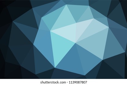 Light Green, Red vector polygon abstract backdrop. Triangular geometric sample with gradient.  Triangular pattern for your design.