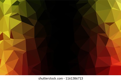 Light Green, Red vector polygon abstract background. Triangular geometric sample with gradient.  The best triangular design for your business.