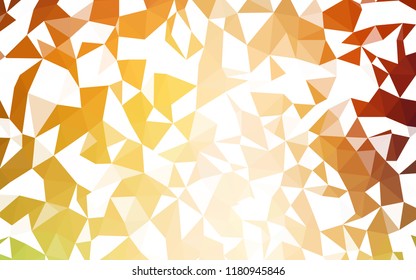 Light Green, Red vector polygon abstract background. Creative illustration in halftone style with triangles. Best triangular design for your business.