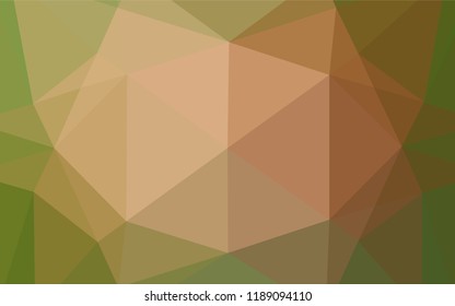 Light Green, Red vector polygon abstract backdrop. Colorful abstract illustration with gradient. Triangular pattern for your business design.