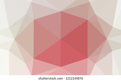 Light Green, Red vector polygon abstract layout. Shining colored illustration in a Brand new style. A completely new template for your business design.