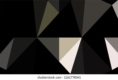 Light Green, Red vector polygon abstract backdrop. Geometric illustration in Origami style with gradient.  The best triangular design for your business.