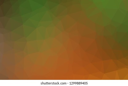 Light Green, Red vector polygon abstract background. An elegant bright illustration with gradient. Template for your brand book.
