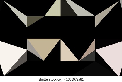 Light Green, Red vector polygon abstract layout. A vague abstract illustration with gradient. A completely new design for your business.