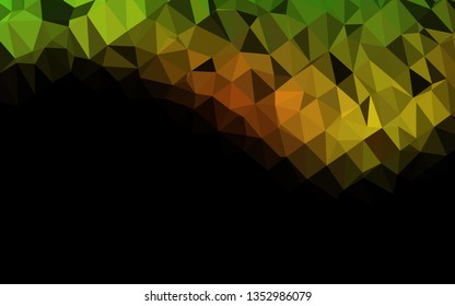 Light Green, Red vector polygon abstract layout. An elegant bright illustration with gradient. Template for your brand book.
