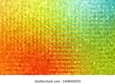 Light Green, Red vector polygon abstract background. Shining colorful illustration with triangles. Textured pattern for your backgrounds.