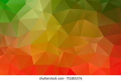 Light Green, Red vector polygon abstract template. A completely new color illustration in a vague style. A completely new template for your business design.