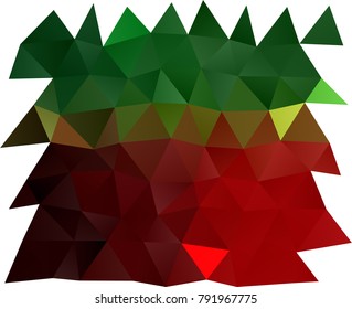 Light Green, Red vector polygon abstract background. A completely new color illustration in a vague style. The best triangular design for your business.