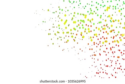 Light Green, Red vector polygonal illustration consisting of rectangles. Rectangular design for your business. Creative geometric background in origami style with gradient.