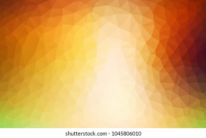 Light Green, Red vector polygonal illustration, which consist of triangles. Triangular design for your business. Creative geometric background in Origami style with gradient