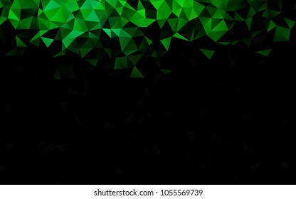 Light Green, Red vector polygonal template. Brand-new colored illustration in blurry style with gradient. Brand-new design for your business.