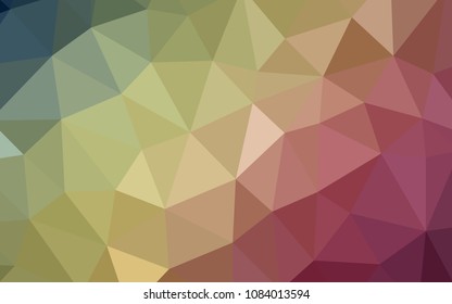 Light Green, Red vector polygonal template. A completely new color illustration in a polygonal style. A new texture for your web site.