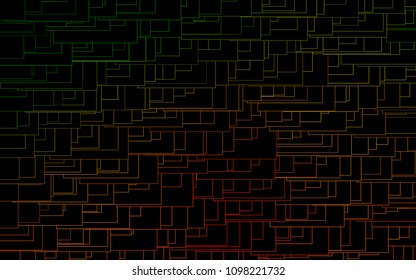 Light Green, Red vector polygonal illustration, which consist of rectangles. Rectangular pattern for your business design. Geometric background in Origami style with gradient. 