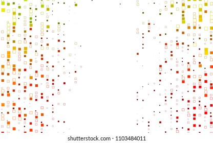 Light Green, Red vector polygonal illustration, which consist of rectangles. Rectangular pattern for your business design. Geometric background in Origami style with gradient. 