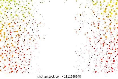 Light Green, Red vector polygonal illustration, which consist of rectangles. Rectangular pattern for your business design. Geometric background in Origami style with gradient. 