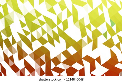 Light Green, Red vector polygonal template. Creative illustration in halftone style with gradient. The elegant pattern can be used as part of a brand book.
