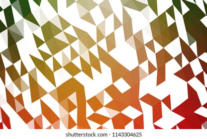 Light Green, Red vector polygonal template. Colorful illustration in abstract style with gradient. A completely new template for your business design.