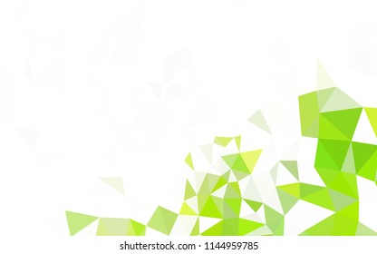 Light Green, Red vector polygonal template. A completely new color illustration in a polygonal style. Pattern for a brand book's backdrop.