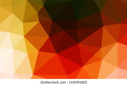 Light Green, Red vector polygonal template. Triangular geometric sample with gradient.  The textured pattern can be used for background.