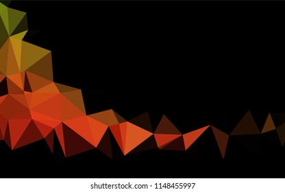Light Green, Red vector polygonal background. Geometric illustration in Origami style with gradient.  The elegant pattern can be used as part of a brand book.