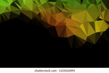Light Green, Red vector polygonal pattern. Modern geometrical abstract illustration with gradient. The elegant pattern can be used as part of a brand book.