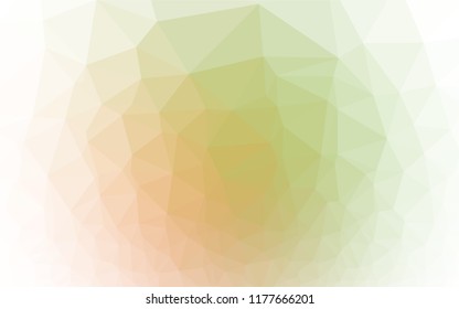 Light Green, Red vector polygonal background. A vague abstract illustration with gradient. The elegant pattern can be used as part of a brand book.