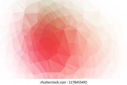 Light Green, Red vector polygonal template. Creative illustration in halftone style with gradient. Brand new design for your business.