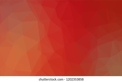 Light Green, Red vector polygonal background. Shining illustration, which consist of triangles. A completely new template for your business design.